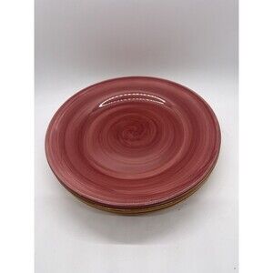 Studio 33 Plates, 2 Tan Plates, 1 Maroon Plate